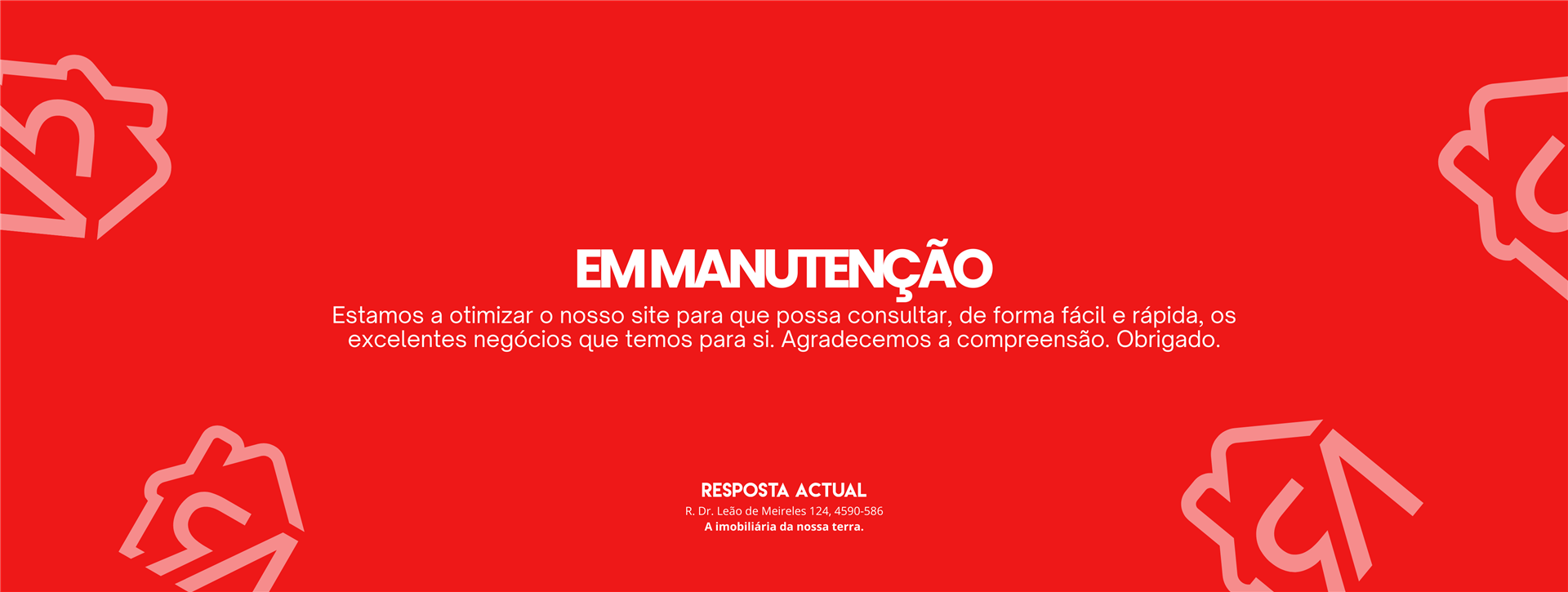 Site em manutenção
